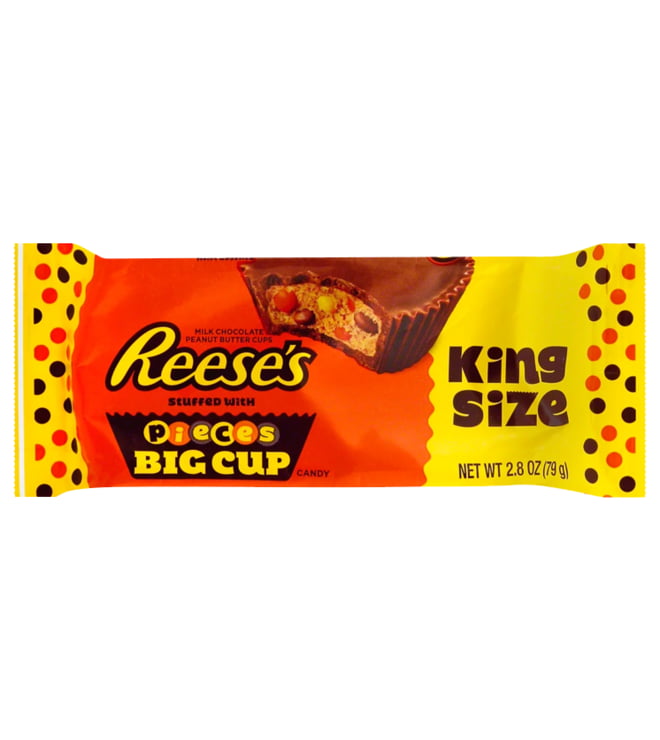 Reeses King Size Peanut Butter Cups Stuffed w/Reeses Pieces