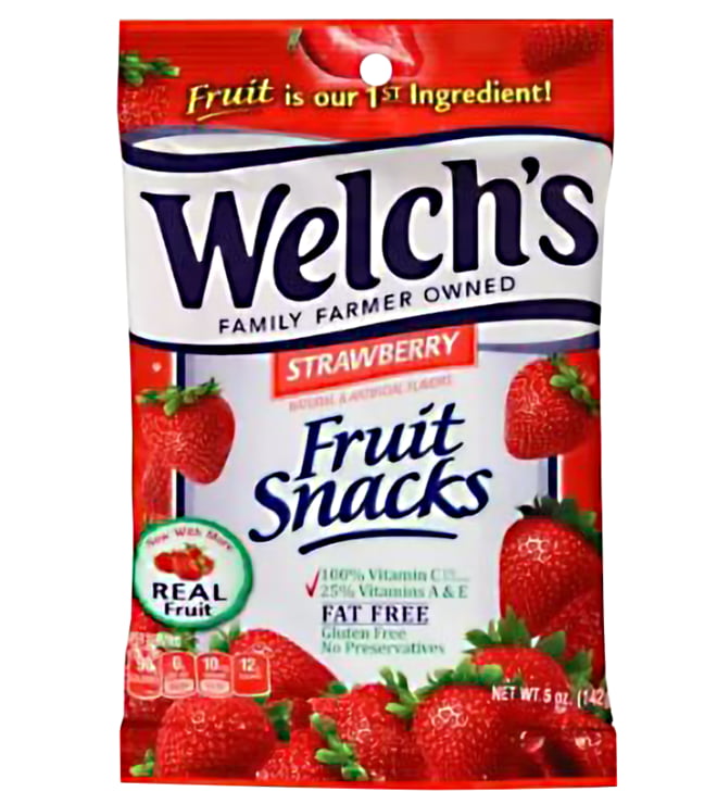 Welch's Fruit Snacks Strawberry - Bag -  5.0 oz