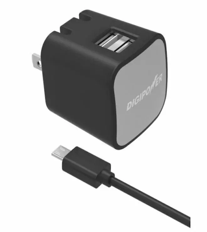 Digipower-2.4A Wall Chager w/5ft MicroUSB Cable