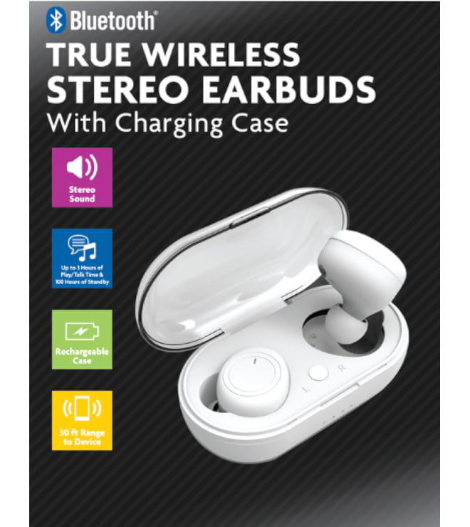 True Wireless Noise Isolating Earbuds White