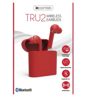 iEssentials Noise Isolation Earbuds Red