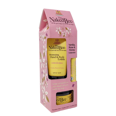Naked Bee Vanilla, Rose & Honey Gift Collection