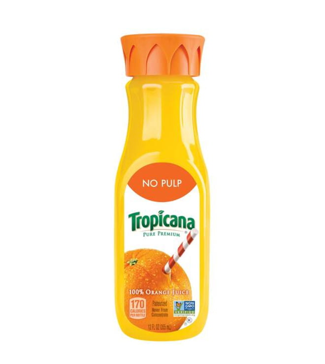 Tropicana Orange Juice No Pulp - Bottle - 12 fl oz
