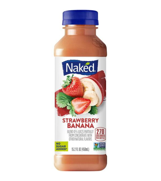 Naked Strawberry Banana Juice Smoothie - Bottle - 15.2 fl oz