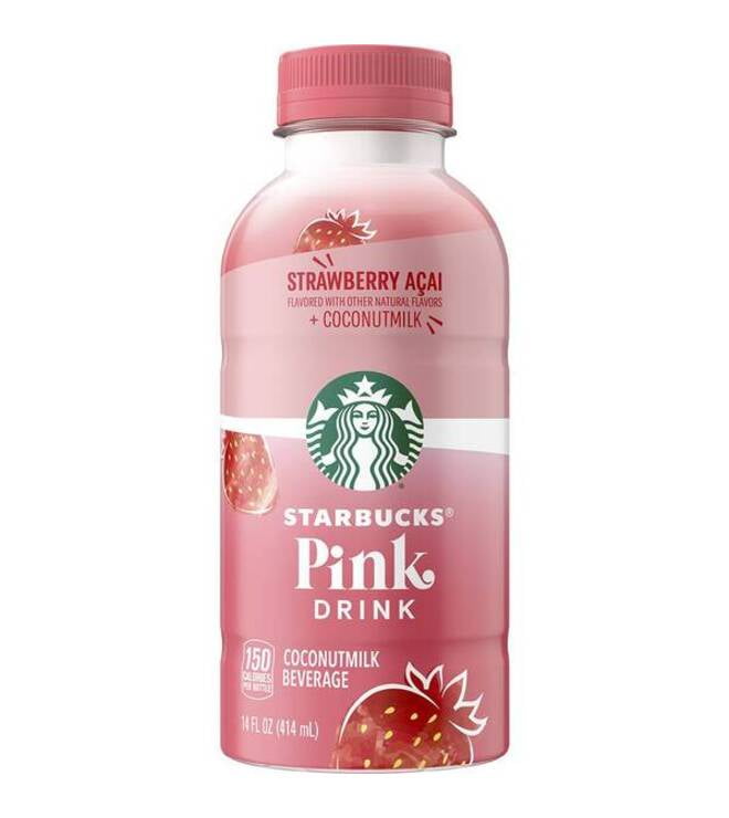 Starbucks Pink Drink Strawberry Acai 14oz