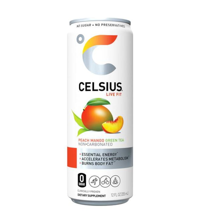 Celsius Green Tea Peach Mango 12 oz