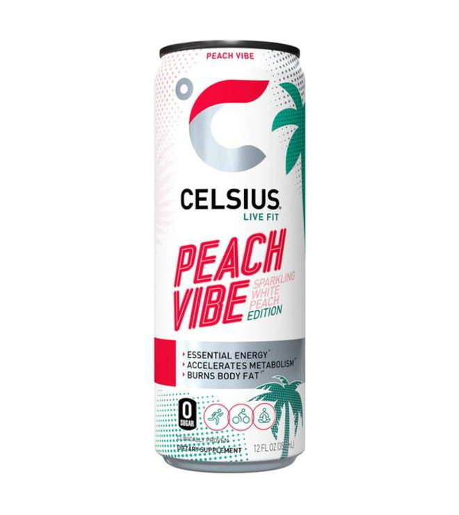 Celsius Sparkling Peach Vibe 12 oz