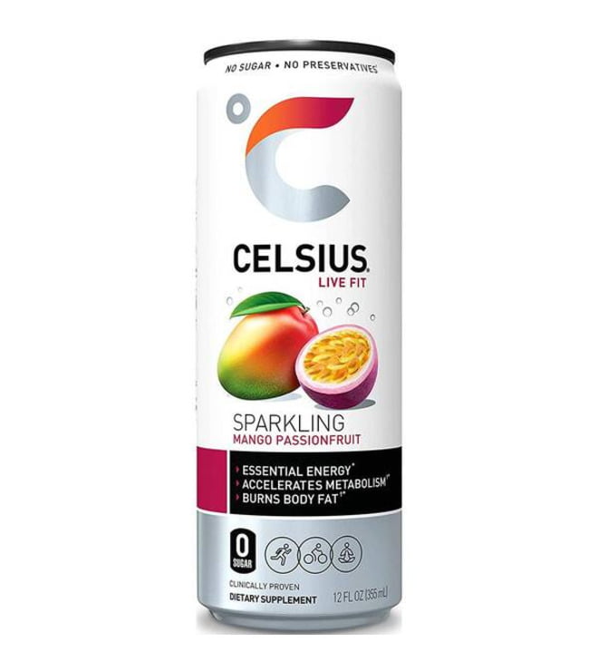 Celsius Sparkling Mango Passionfruit 12 oz