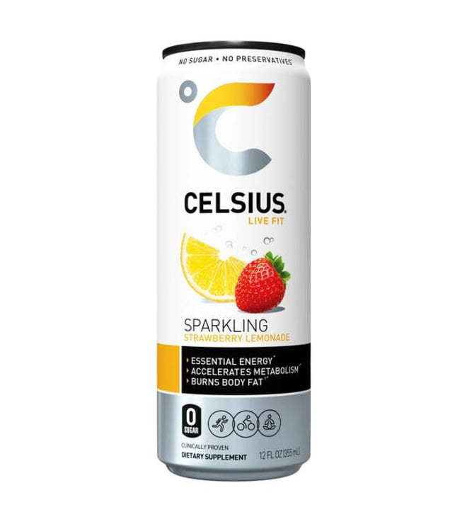 Celsius Sparkling Strawberry Lemonade 12 oz