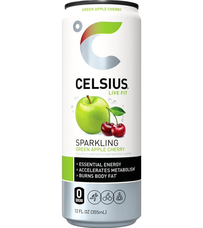 Celsius Sparkling Green Apple Cherry12oz