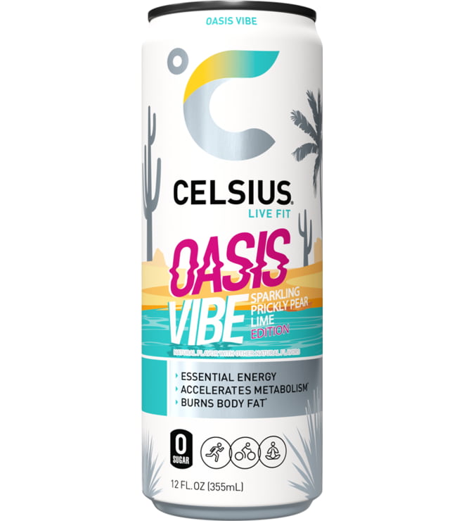 Celsius Sparkling Oasis Vibe Prickly Pear Lime 12oz