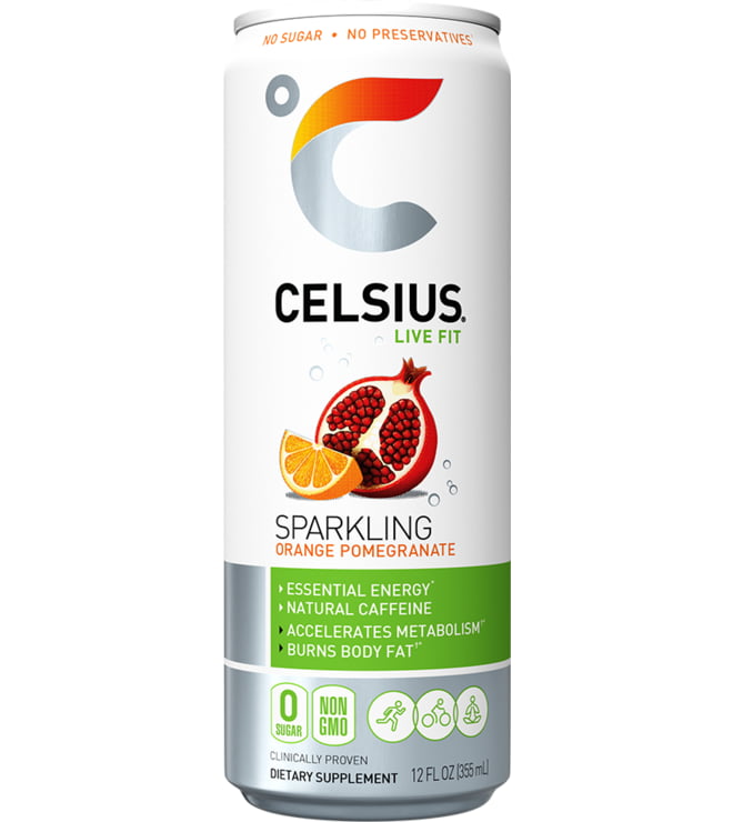 Celsius Sparkling Orange Pomegranate 12oz