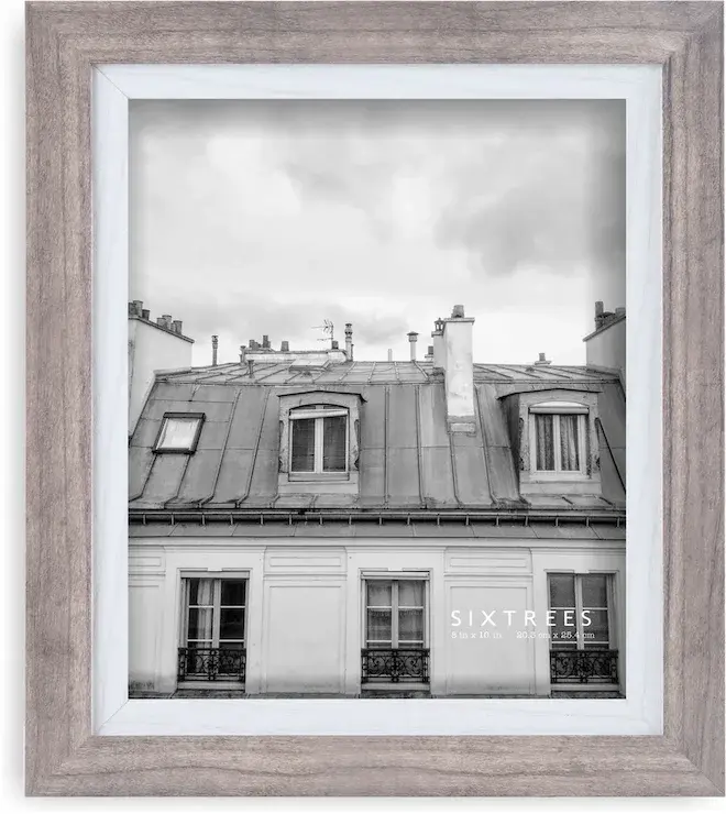 Sixtrees Frame Shelby Grey White 5x7