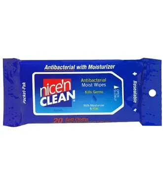 Nice'n Clean 20ct Antibacterial Wipes