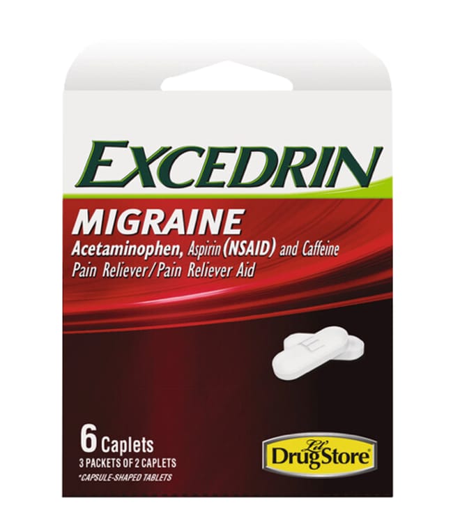 EXCEDRIN MIGRAINE 6 caplets