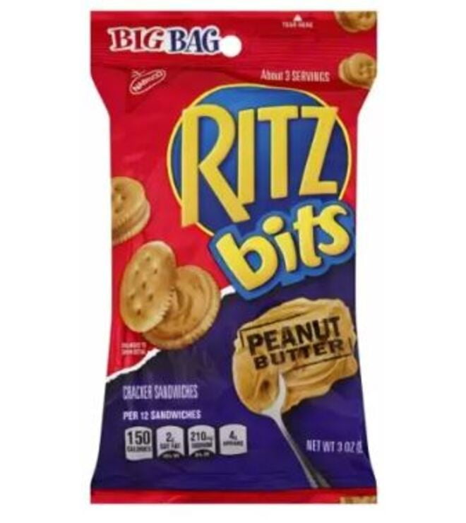 Nabisco Ritz Bits Peanut Butter - Bag - 3 oz