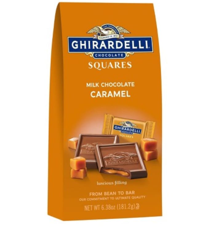 Ghirardelli Chocolate Milk Caramel Squares Caddy .53oz