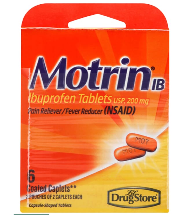 MOTRIN IB 200 mg 6 caplets