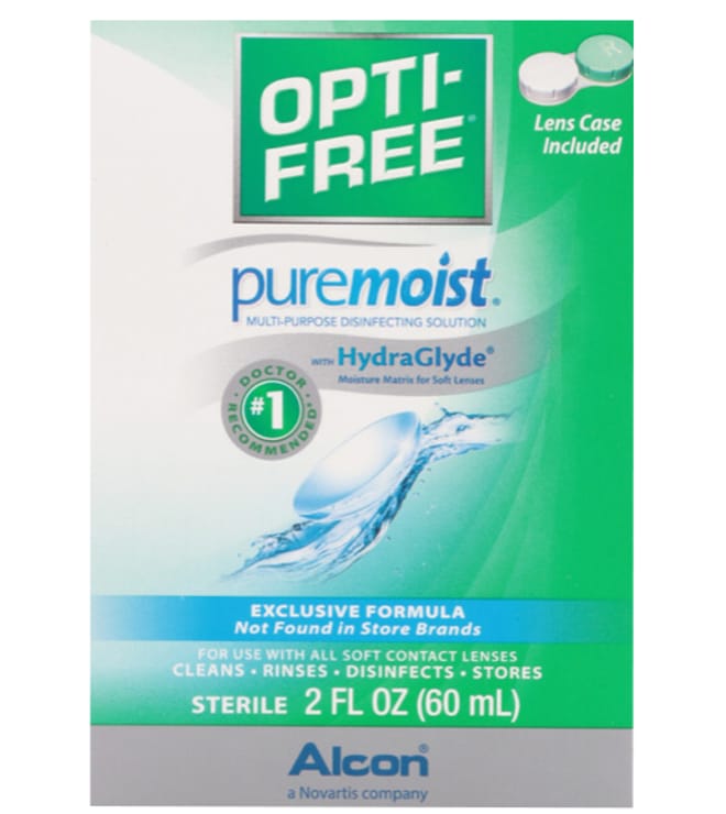 Opti Free PURE MOIST Disinfecting Solution W/LENS CASE 2 oz