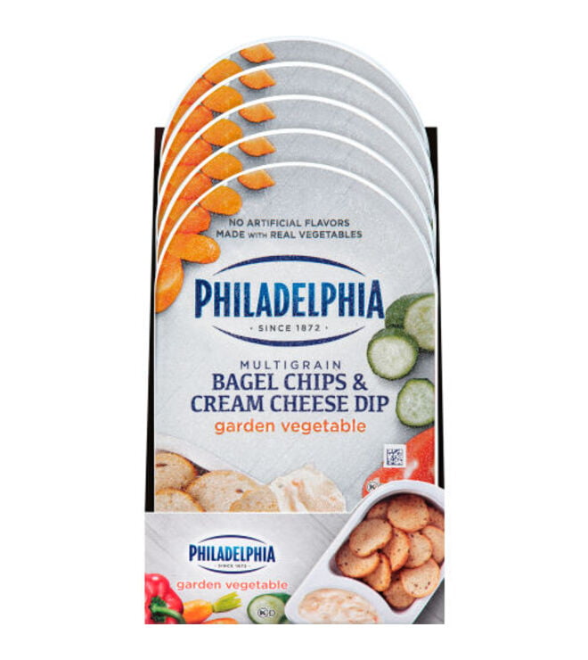 Philadelphia Bagel Chip/Dip Garden Veg