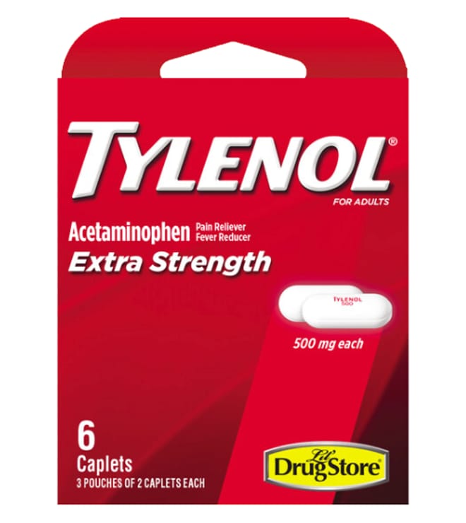 Tylenol Extra Strength 500 mg 6 caplets