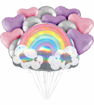 Magical Rainbow Balloon Bouquet