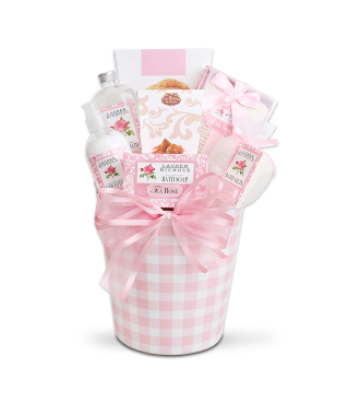 Rose Spa & French Truffles Gift Basket