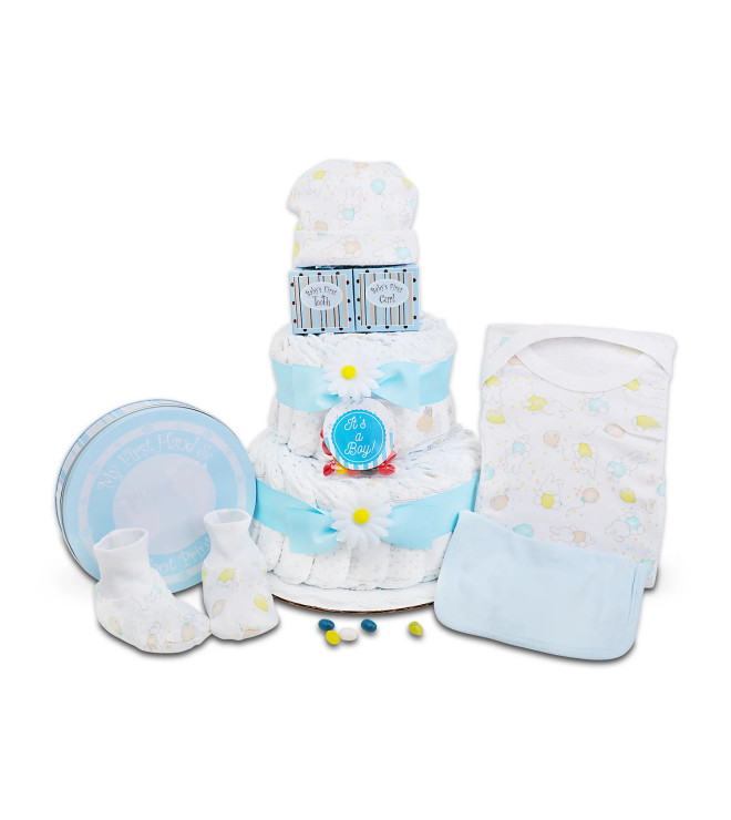 Baby Cakes Diaper Cake - Boy