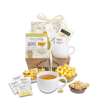 Serenity Tea Crate Gift Basket