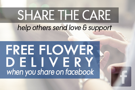 Share on Facebook for free flower delivery!